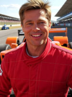 Brad Pitt Drives Formula 1 Car at Circuit of the Americas for ‘F1’ Movie Promotion